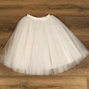White Tulle Skirt
